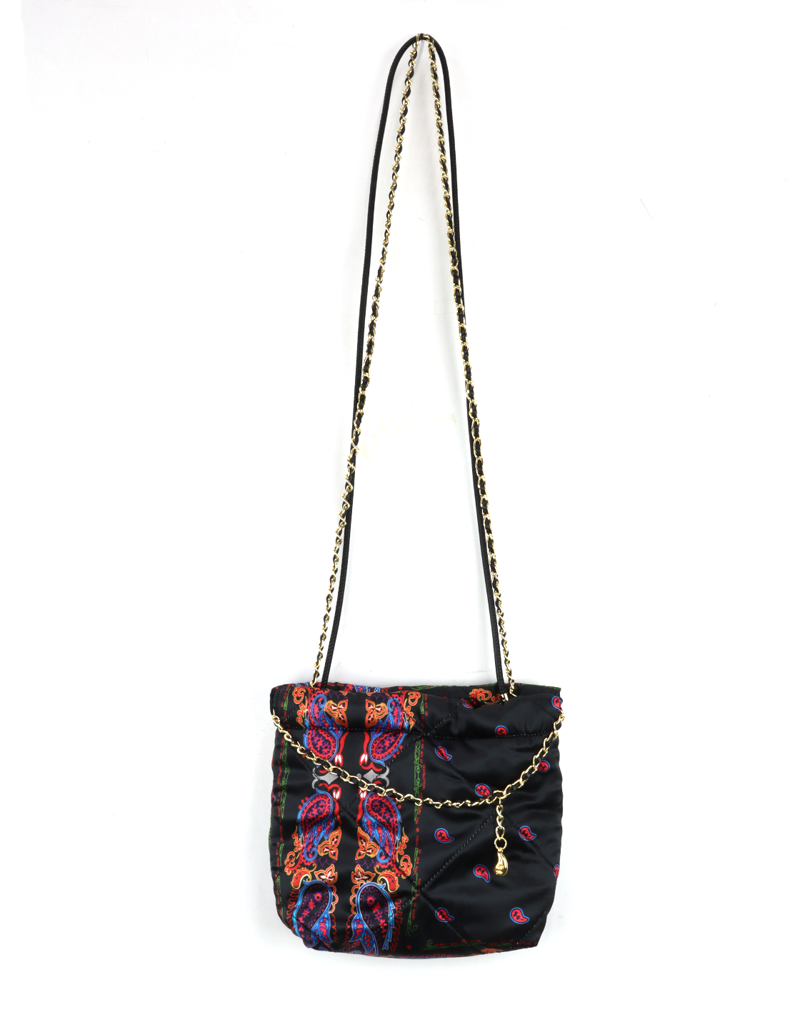 Paisley Silk Chain Pouch