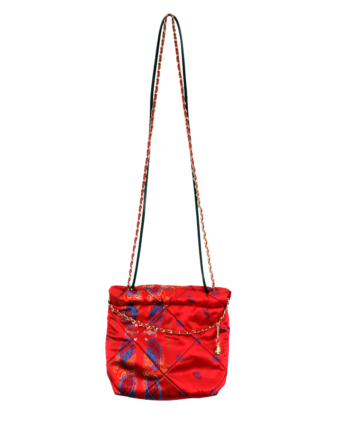 Paisley Silk Chain Pouch