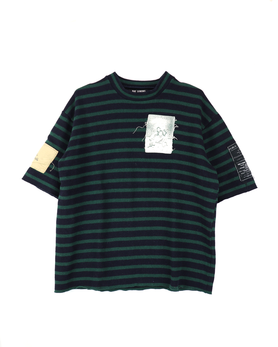 "RAF SIMONS" Riot Riot Riot Patchwork Sweater