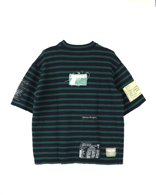 "RAF SIMONS" Riot Riot Riot Patchwork Sweater