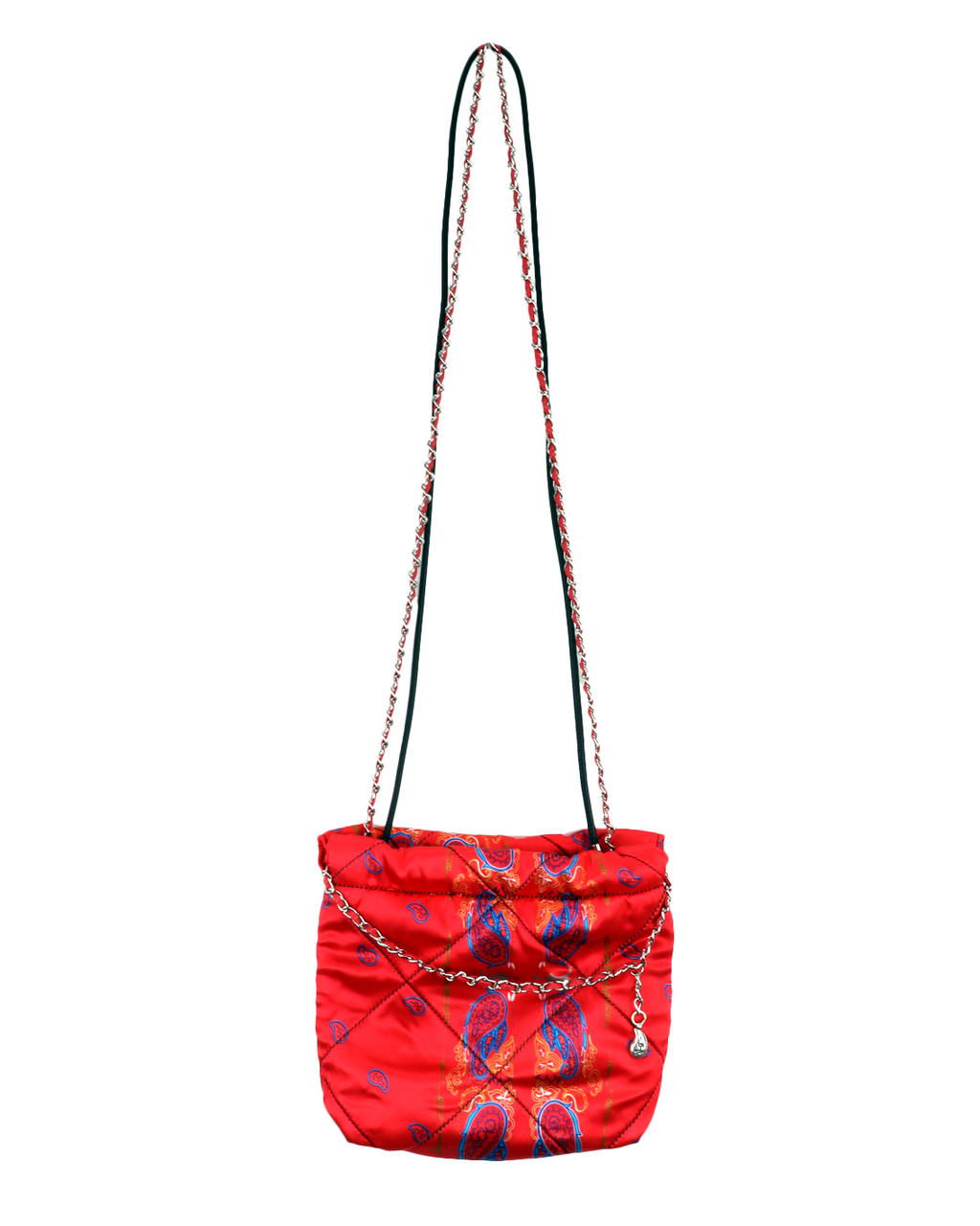 Paisley Silk Chain Pouch