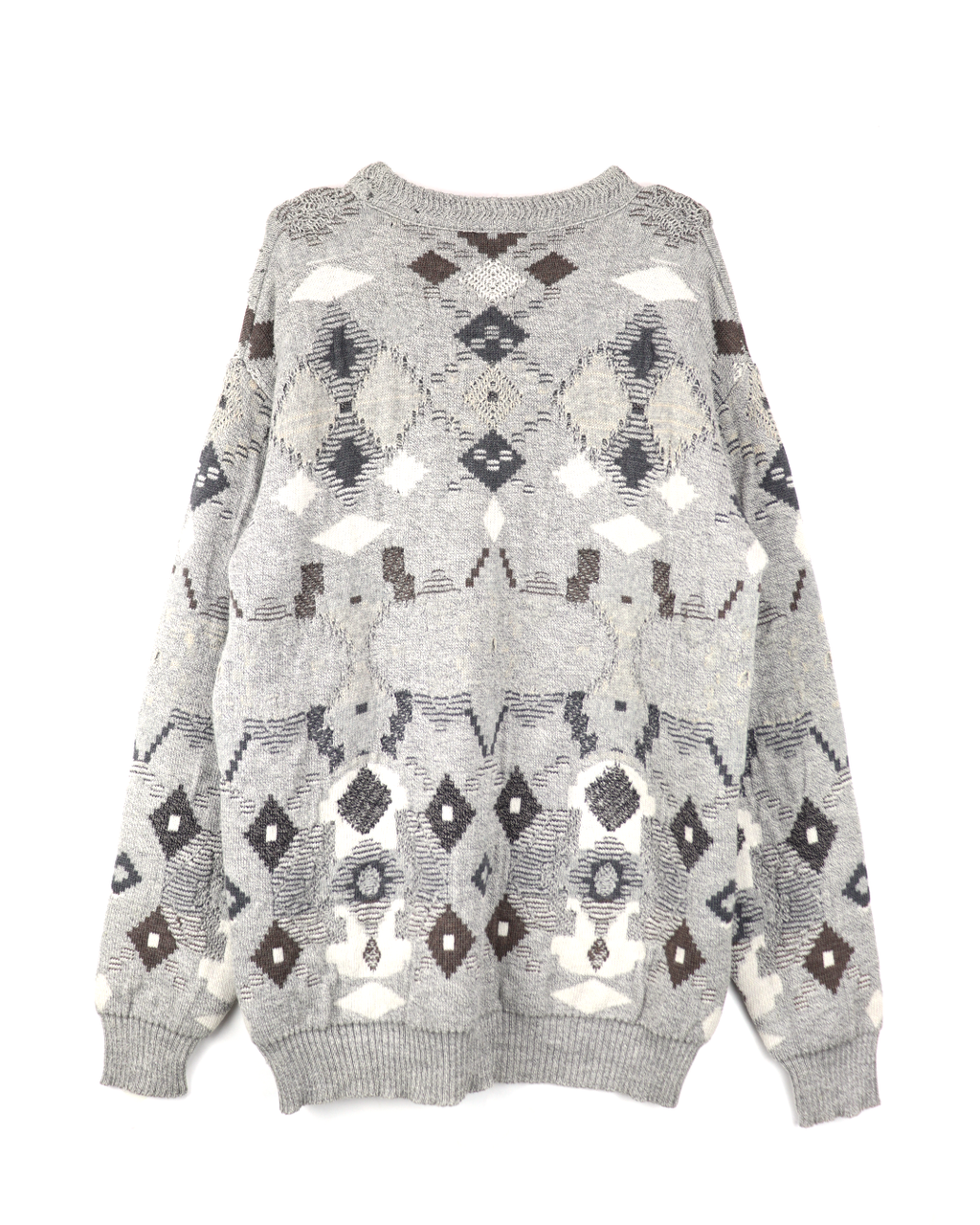 "RAF SIMONS" Virginia Creeper Geometric Oversize Sweater