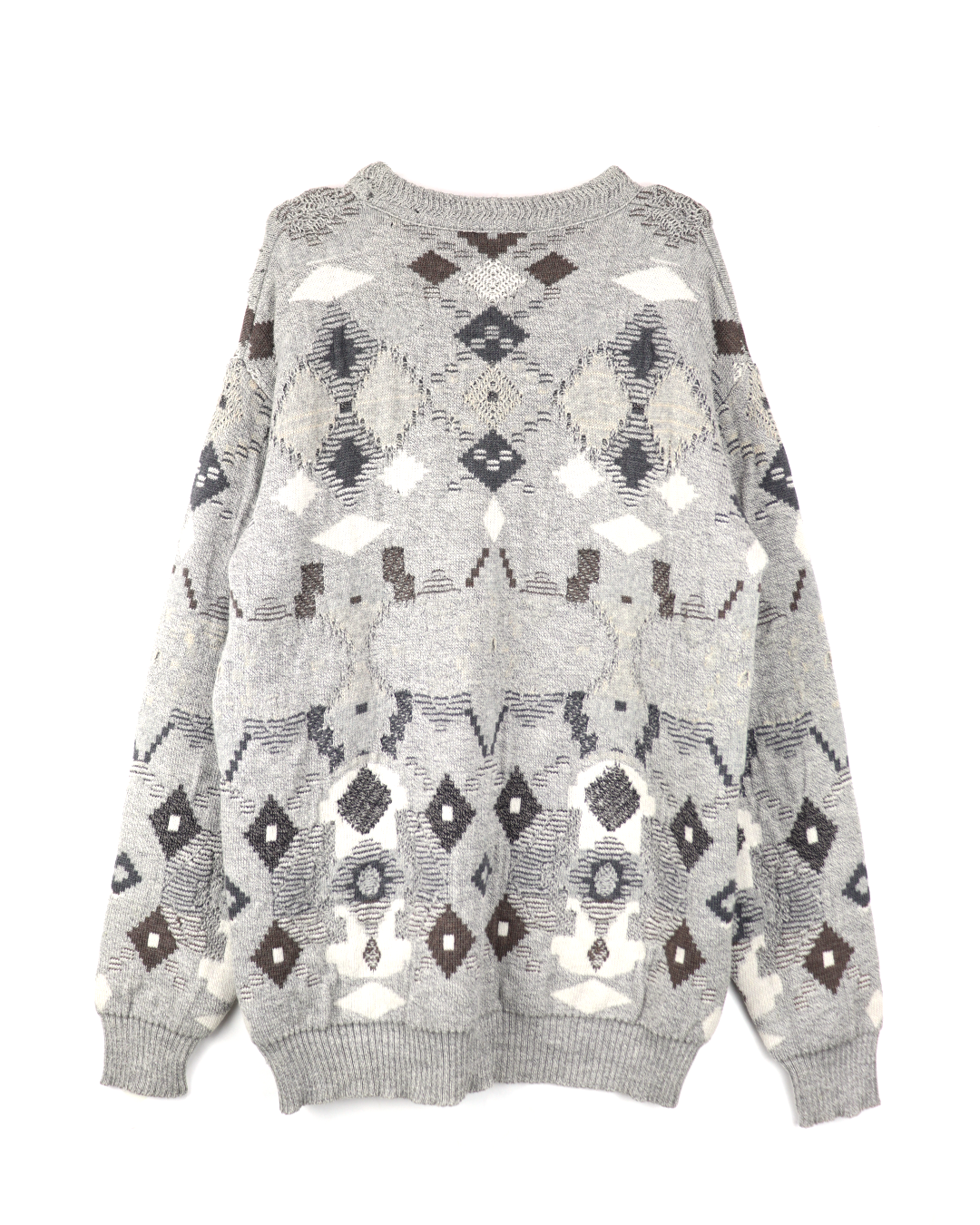 "RAF SIMONS" Virginia Creeper Geometric Oversize Sweater
