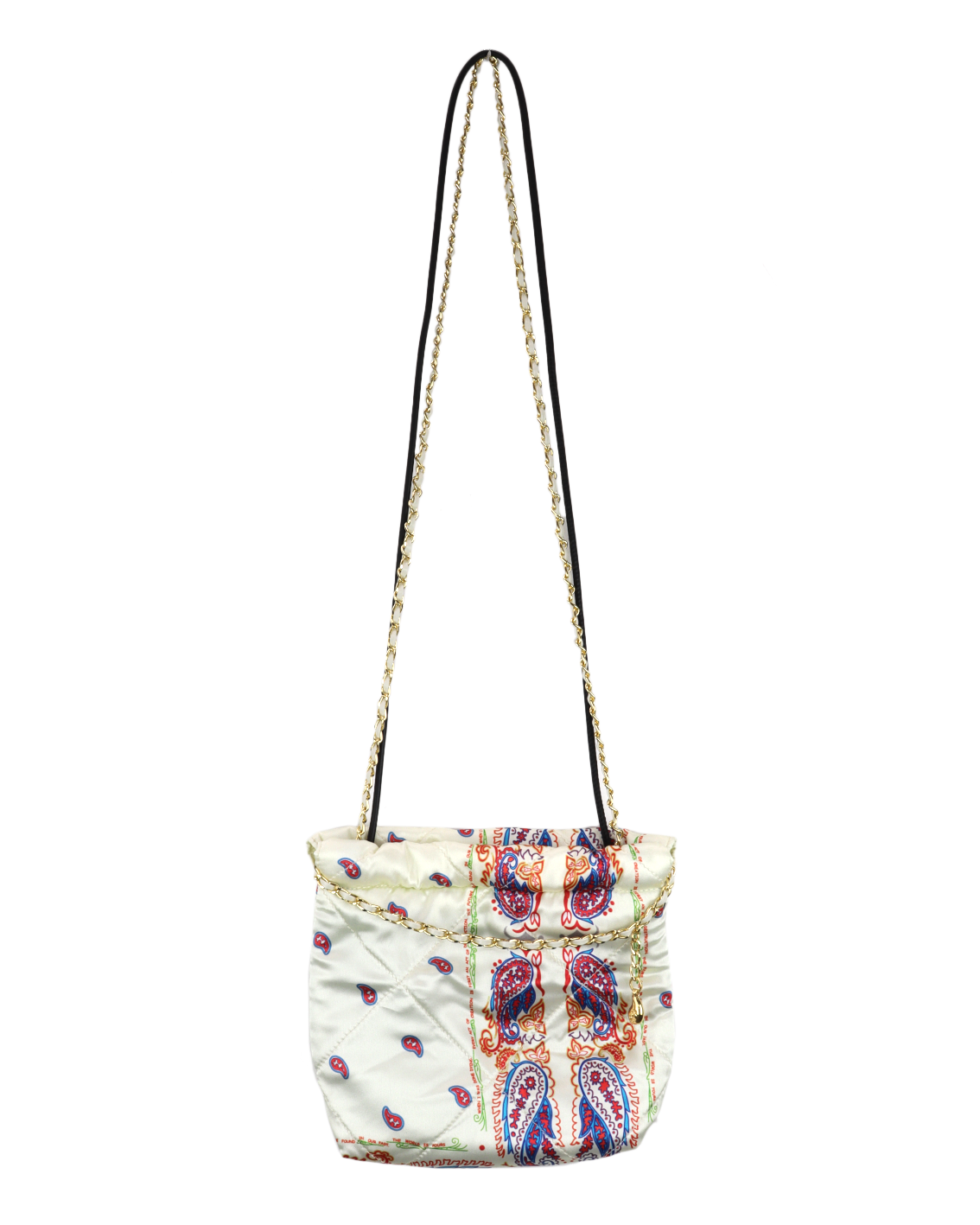 Paisley Silk Chain Pouch