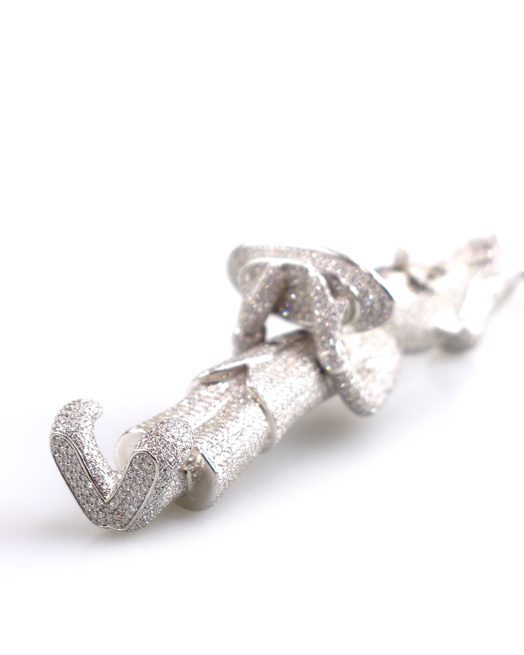 Curry Up White Gold & Diamond Pendant