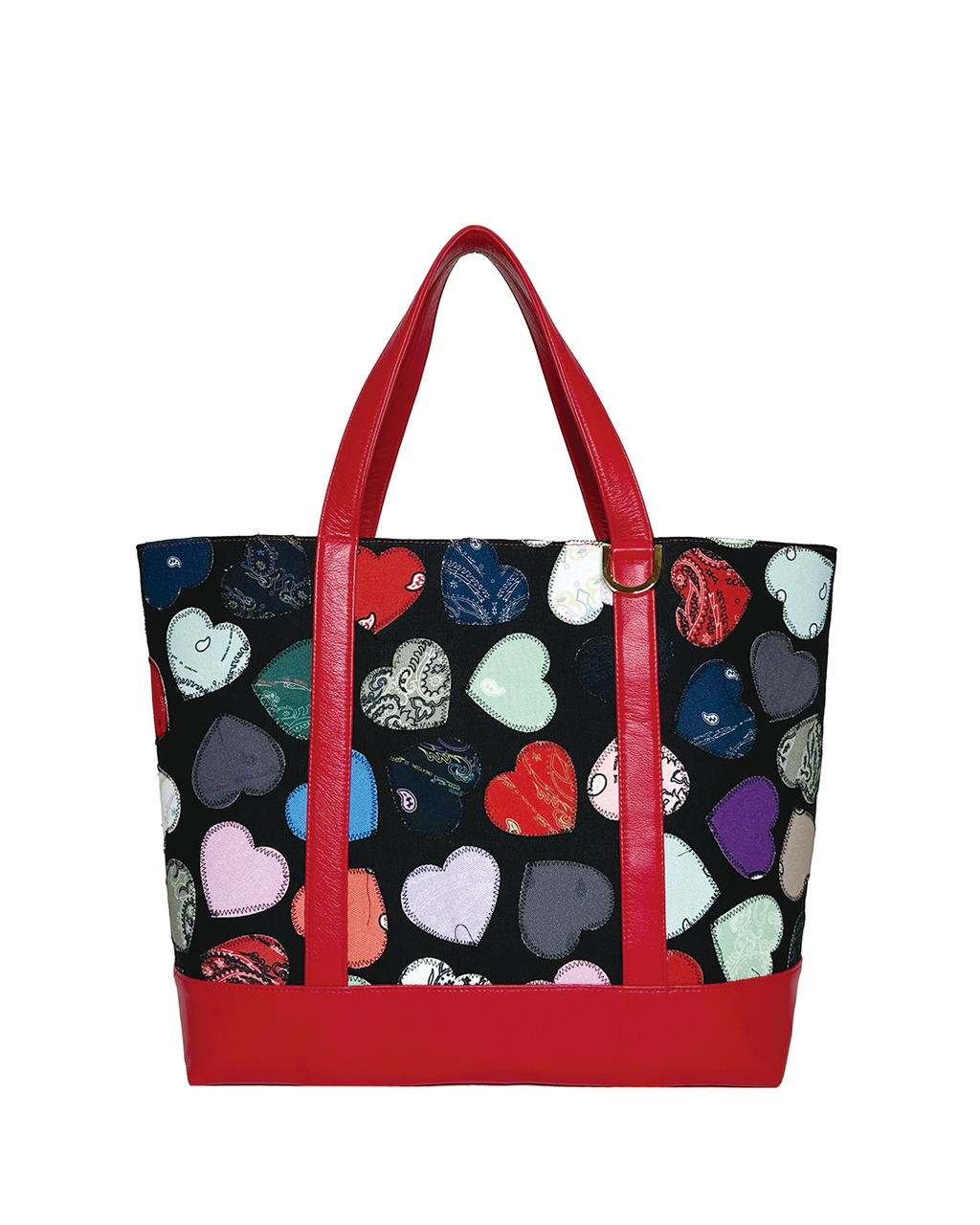 Heart Patch Paisley Tote Bag