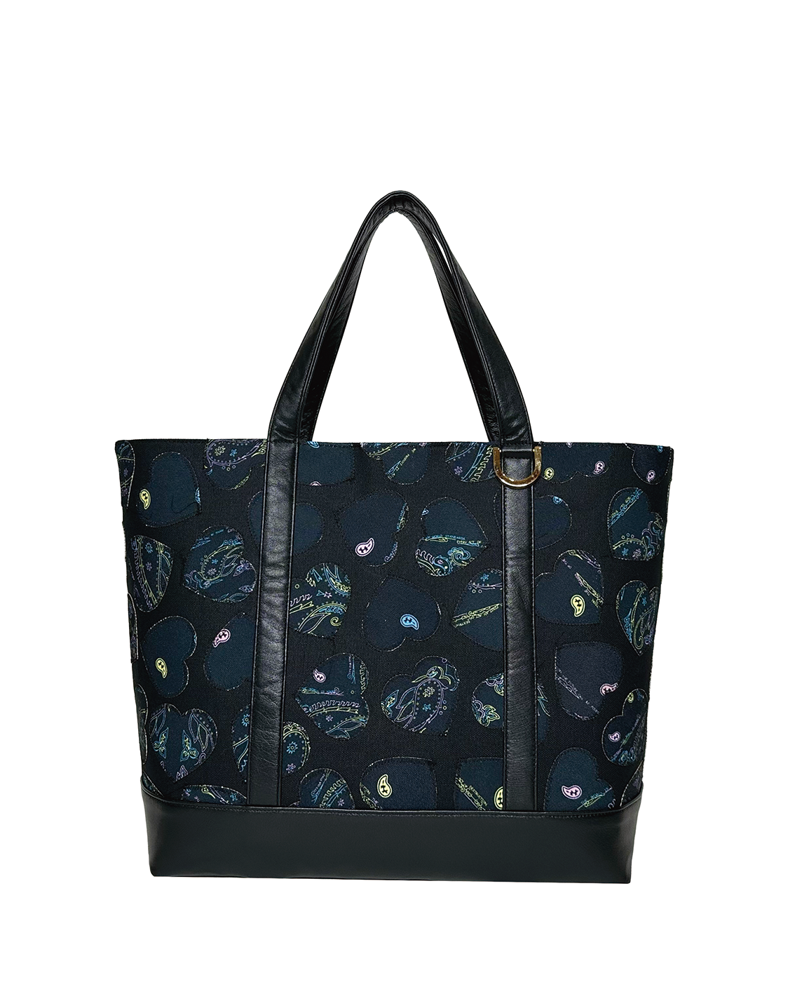 Heart Patch Paisley Tote Bag