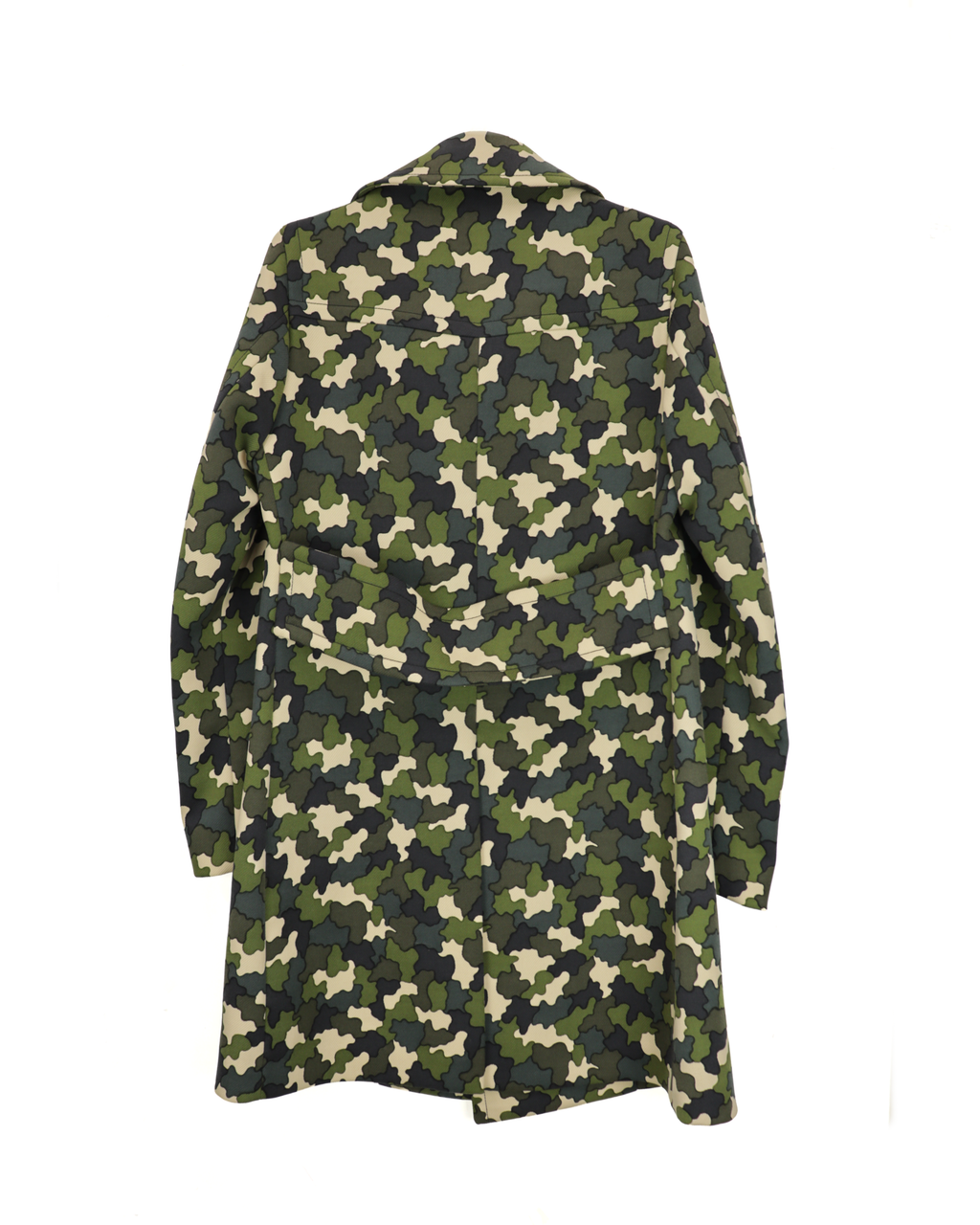 Camo Double Breasted Coat
