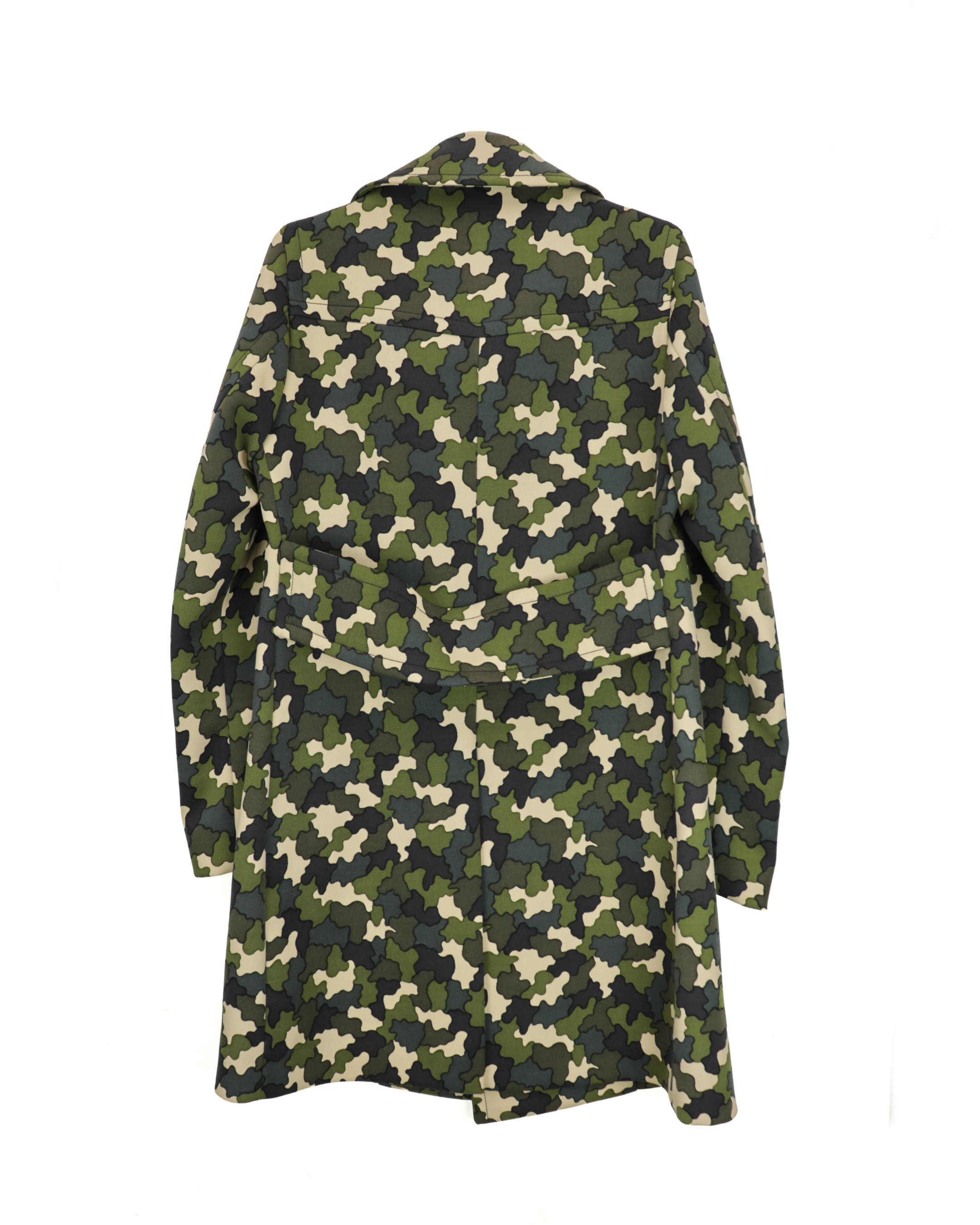 Camo Double Breasted Coat