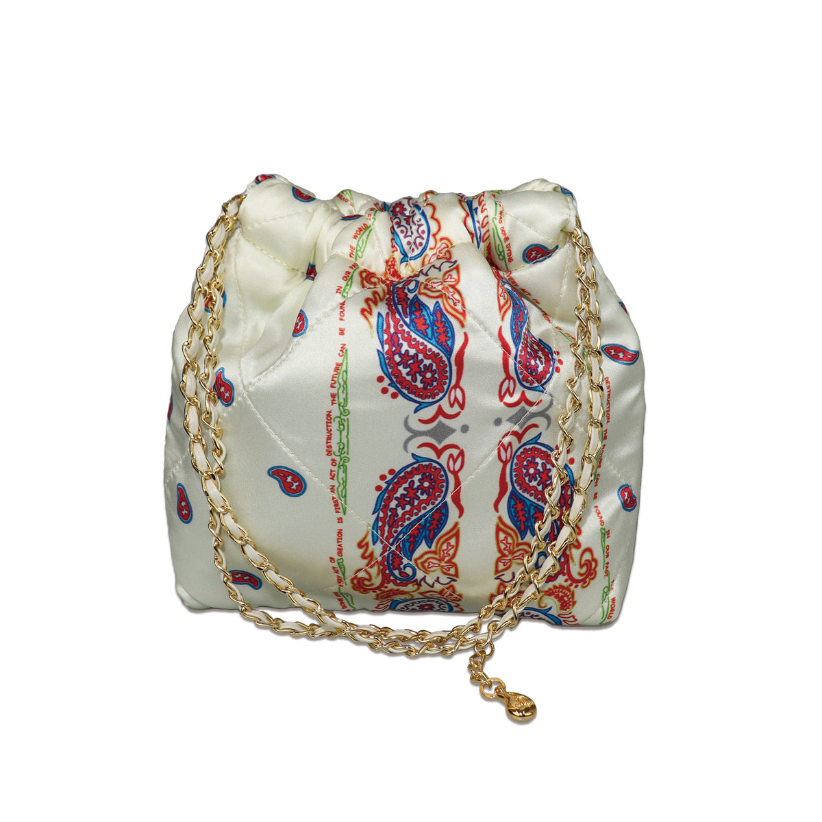 Paisley Silk Chain Pouch