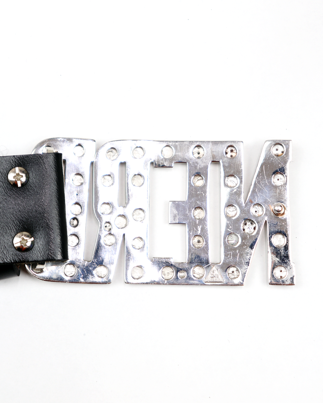 N.E.R.D. White Gold & Multi Color Diamond Belt Buckle