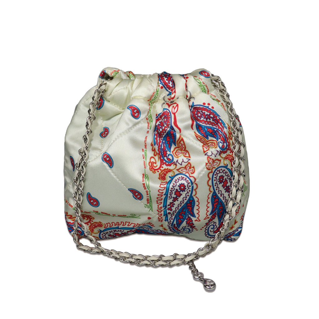 Paisley Silk Chain Pouch