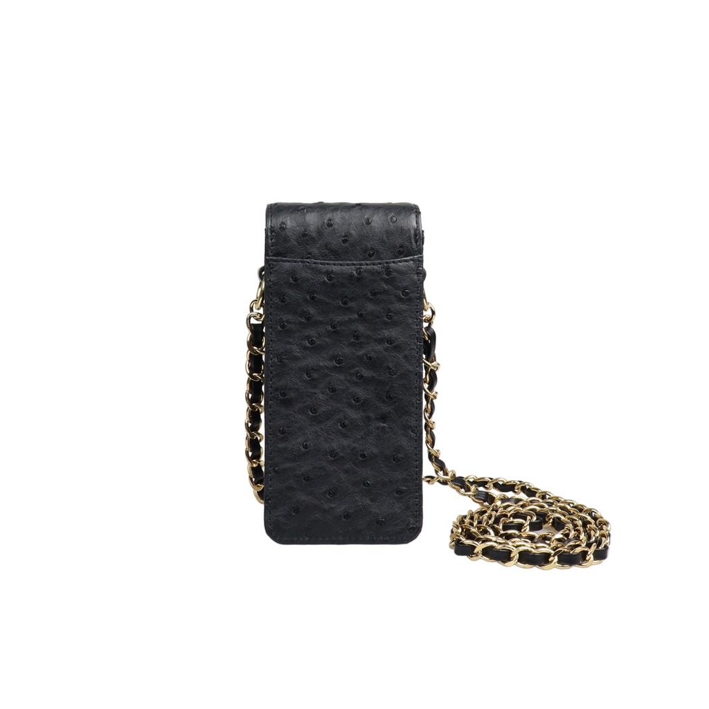 Exotic Leather Eyewear Chain Bag