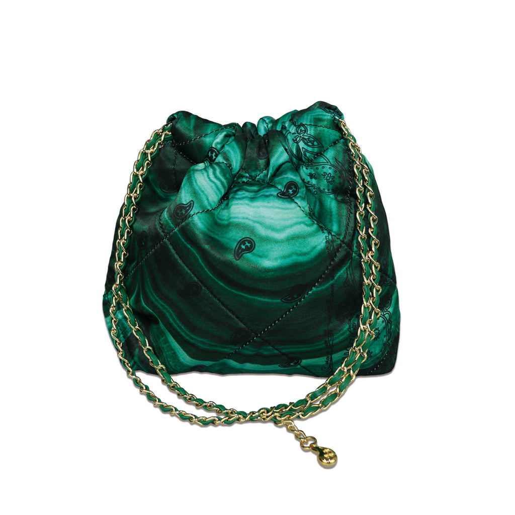 Paisley Silk Chain Pouch