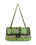 Tweed Chain Bag 30 Hand woven fabric by Chieco hoda