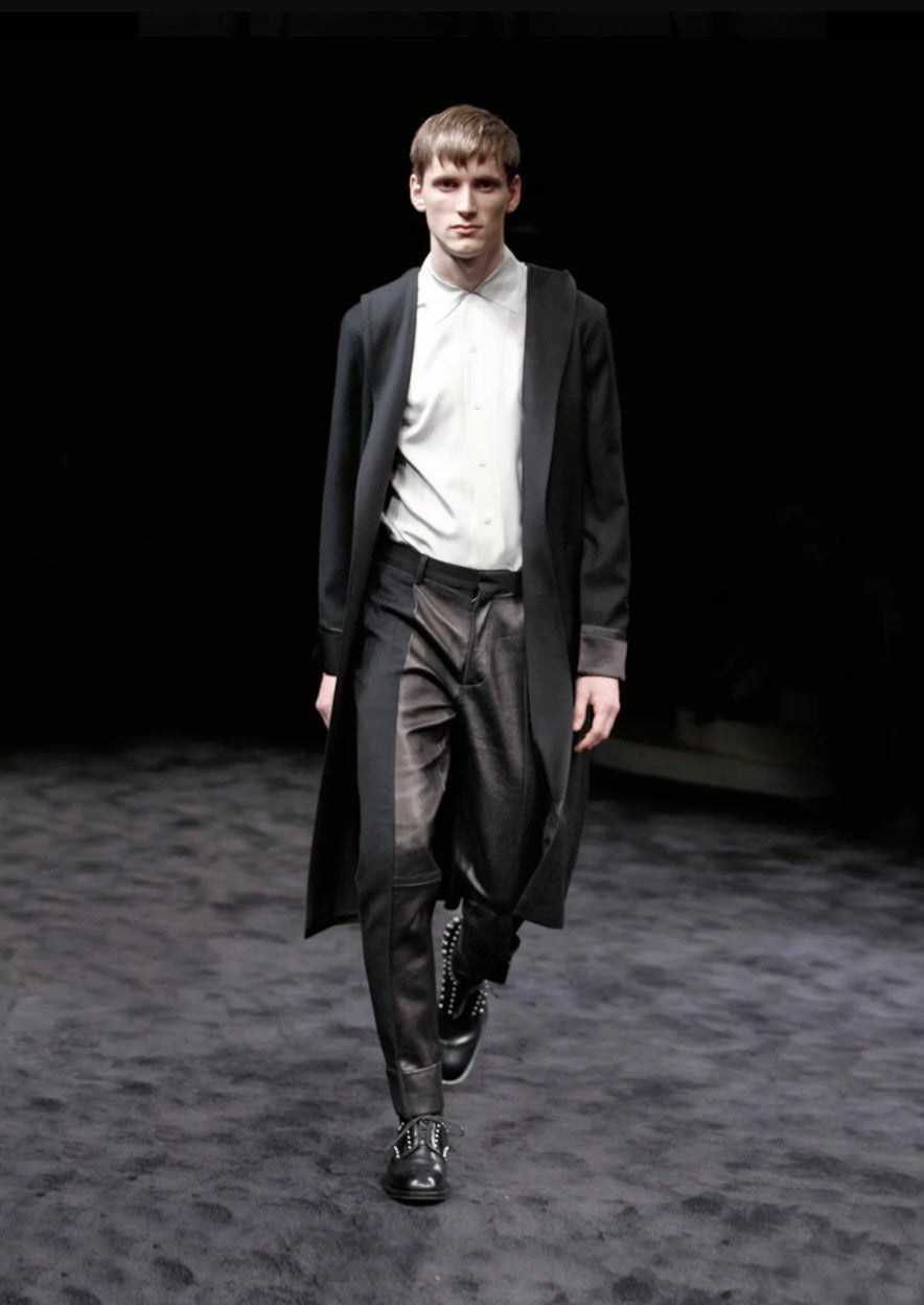 Leather Panel Trousers