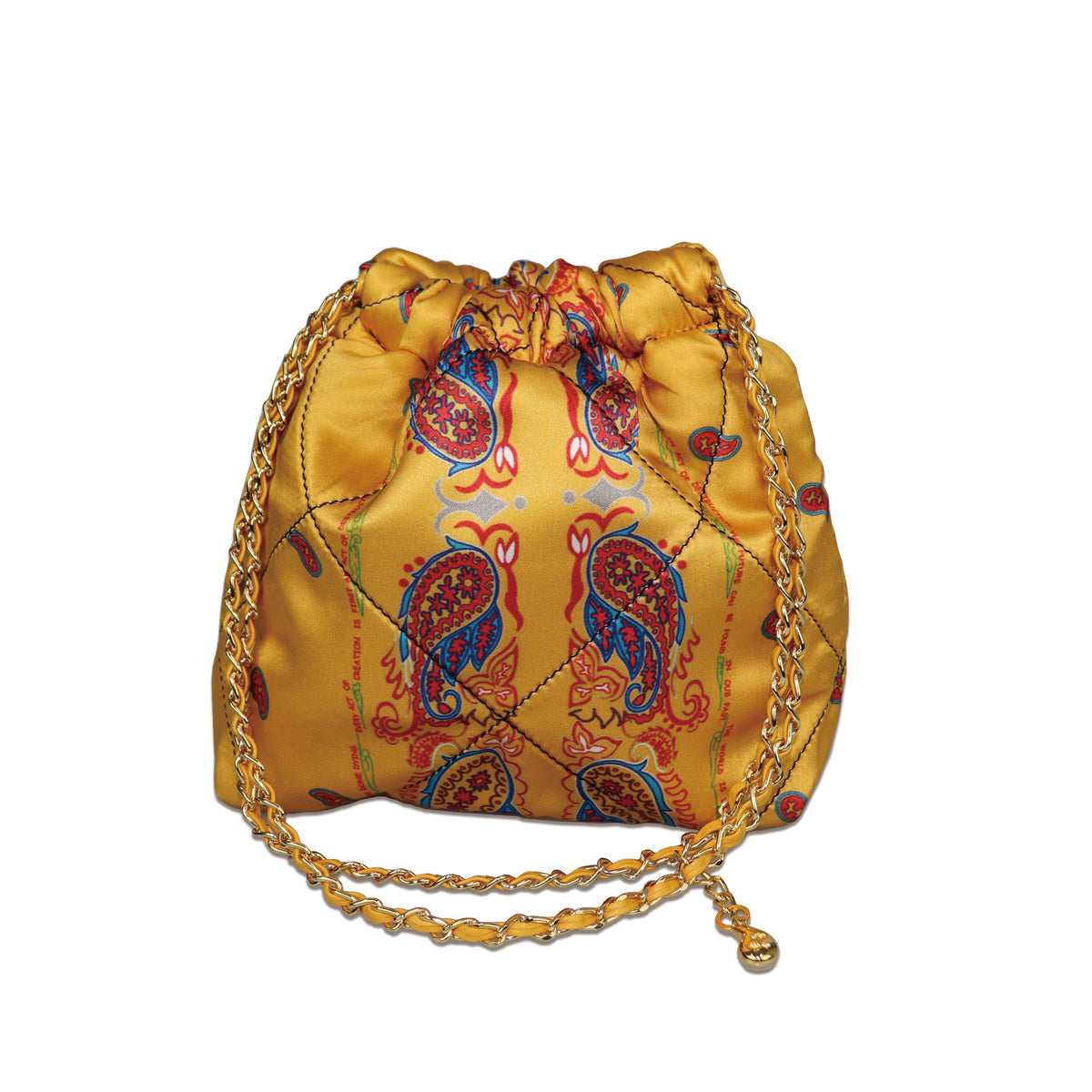 Paisley Silk Chain Pouch