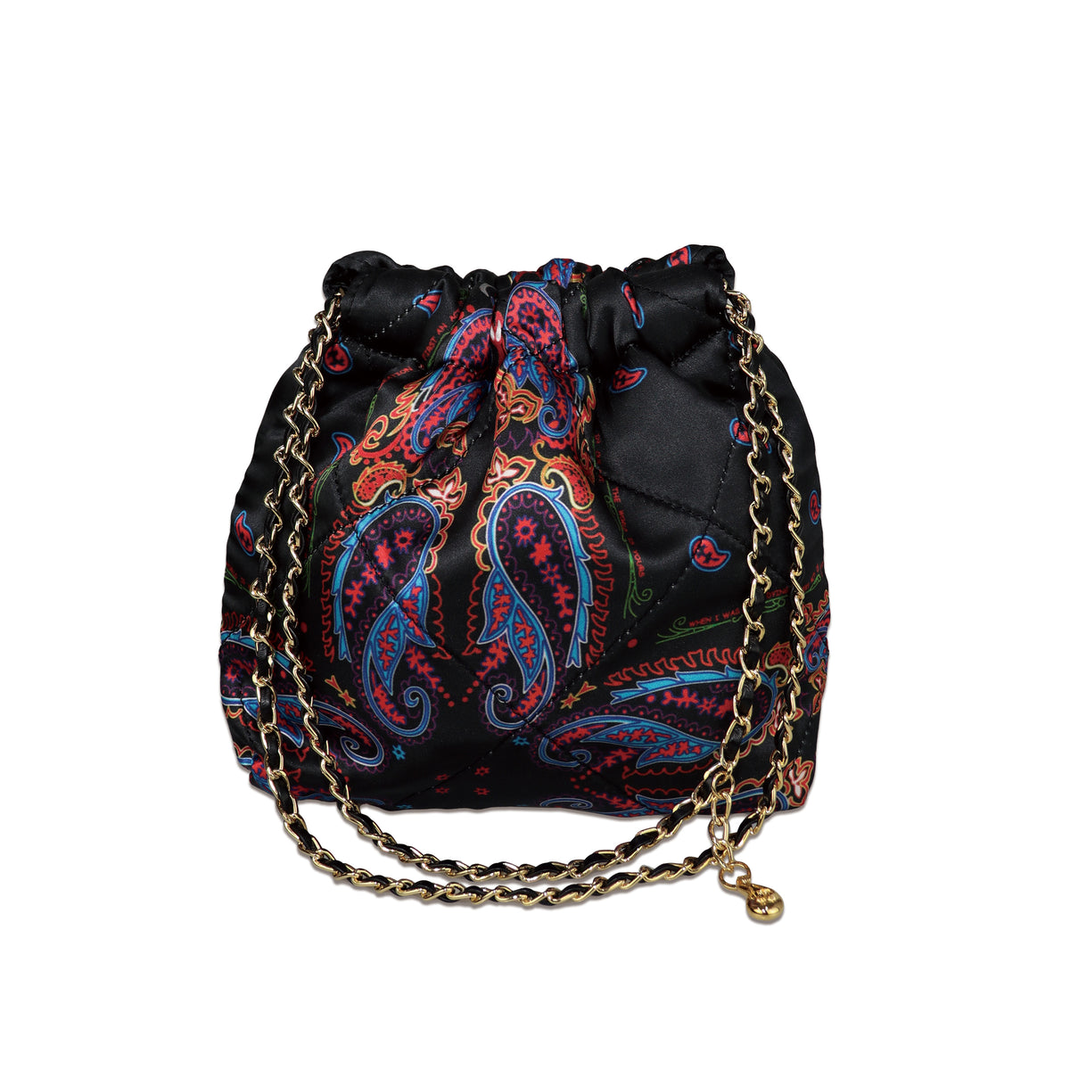 Paisley Silk Chain Pouch
