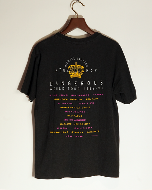 1992 Michel Jackson Dangerous World Tour T-shirt