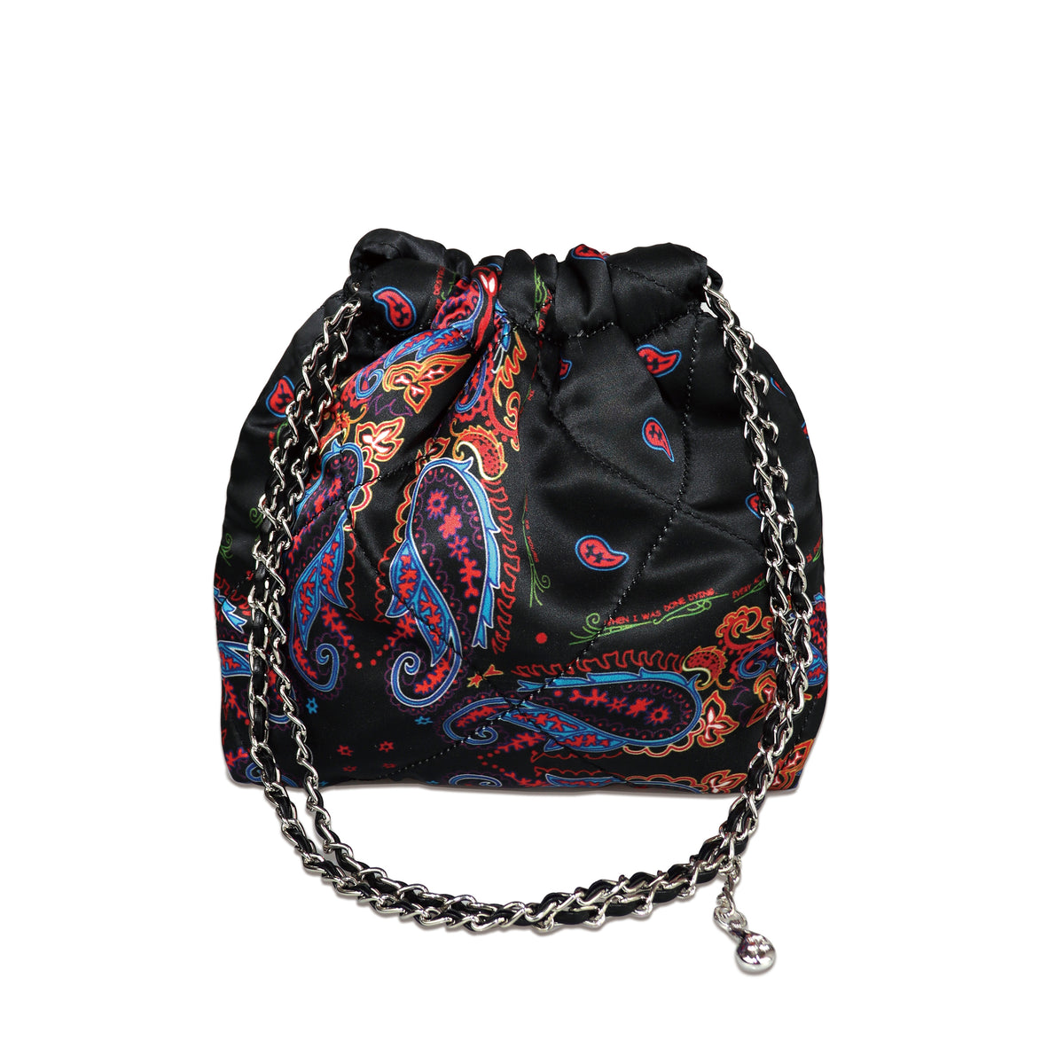 Paisley Silk Chain Pouch