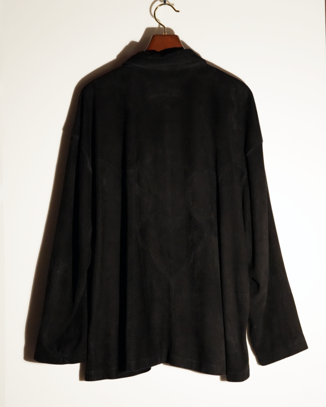 Suede Leather Dagger Zip Jacket