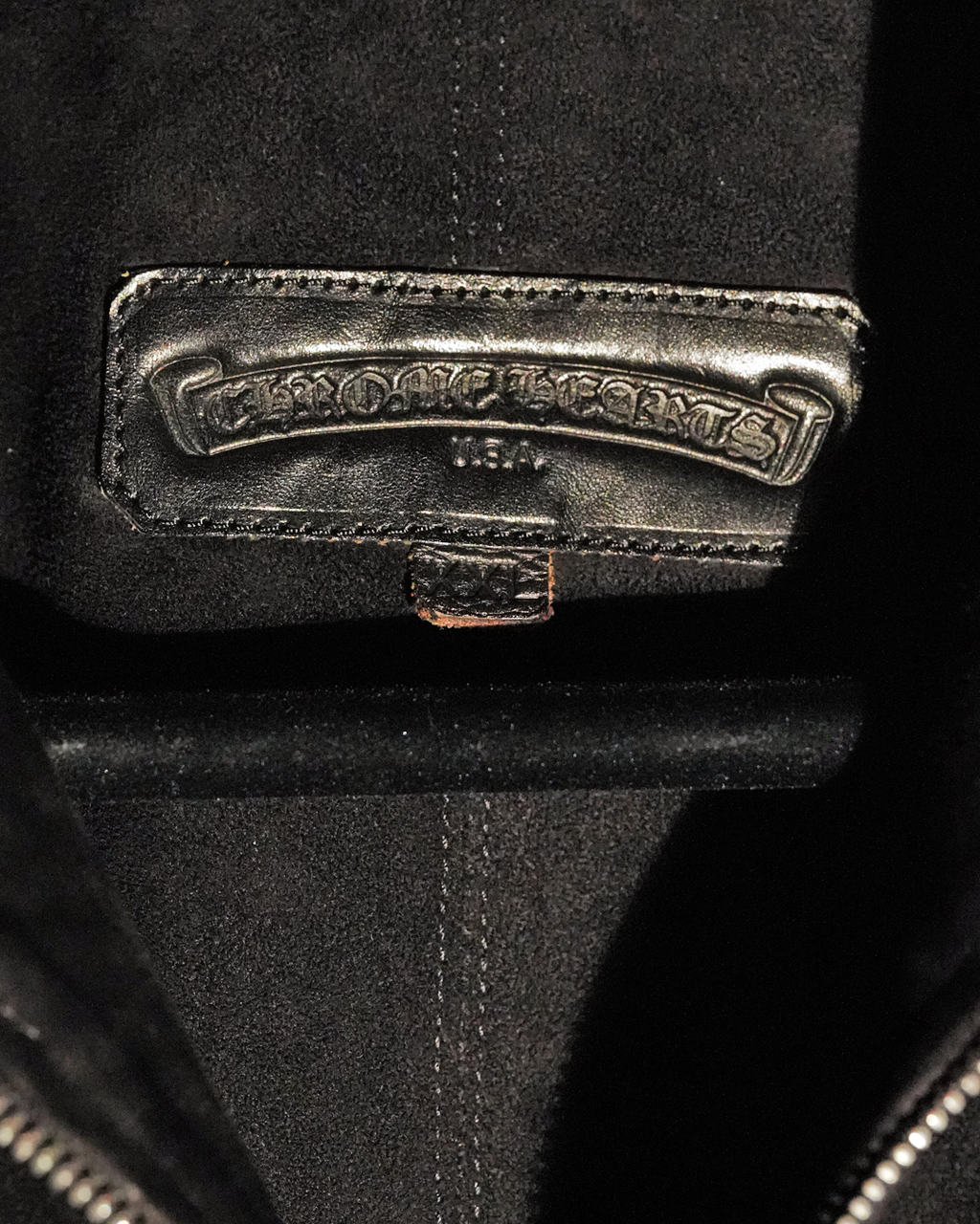 Suede Leather Dagger Zip Jacket