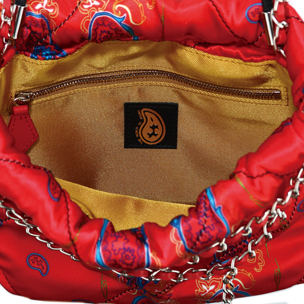 Paisley Silk Chain Pouch