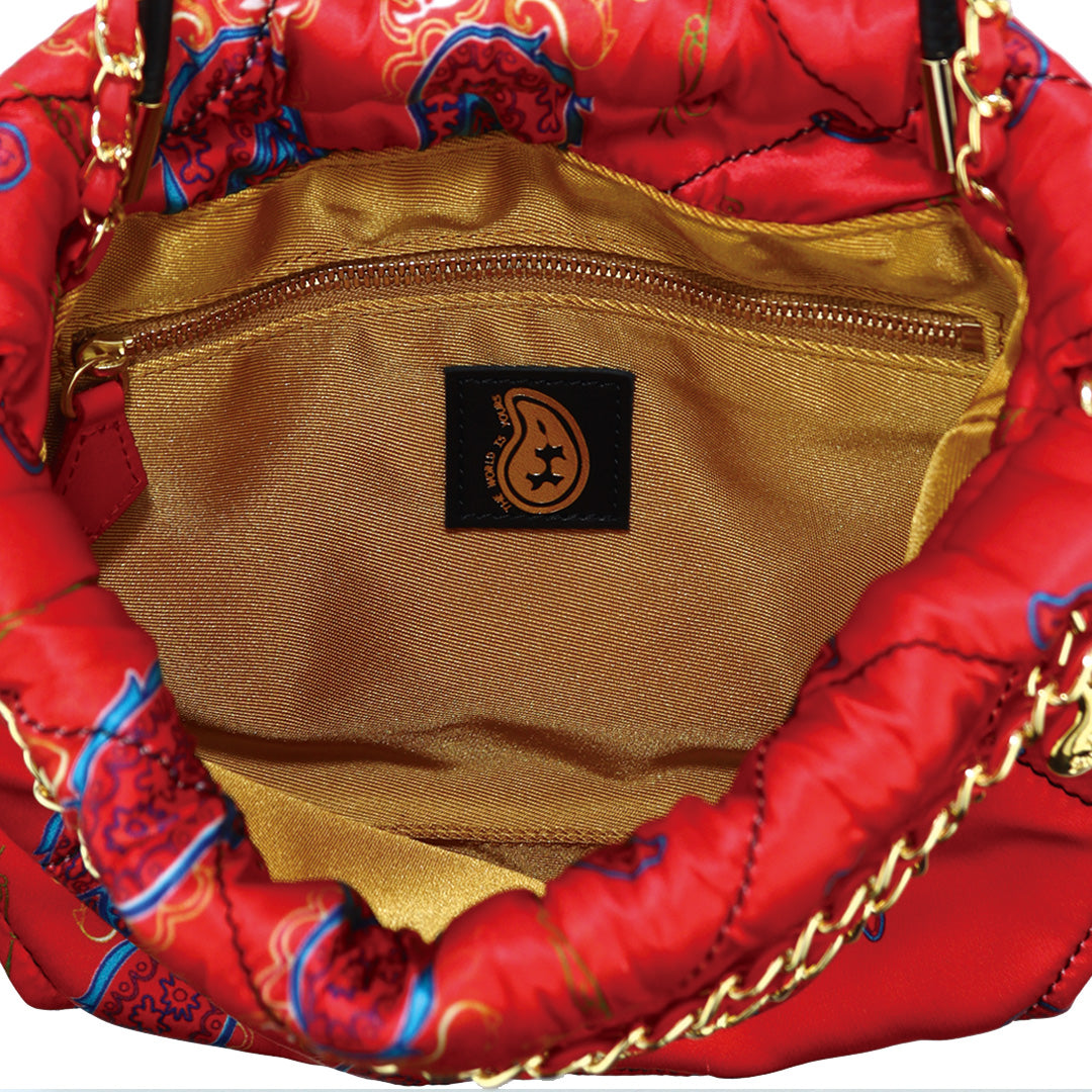 Paisley Silk Chain Pouch
