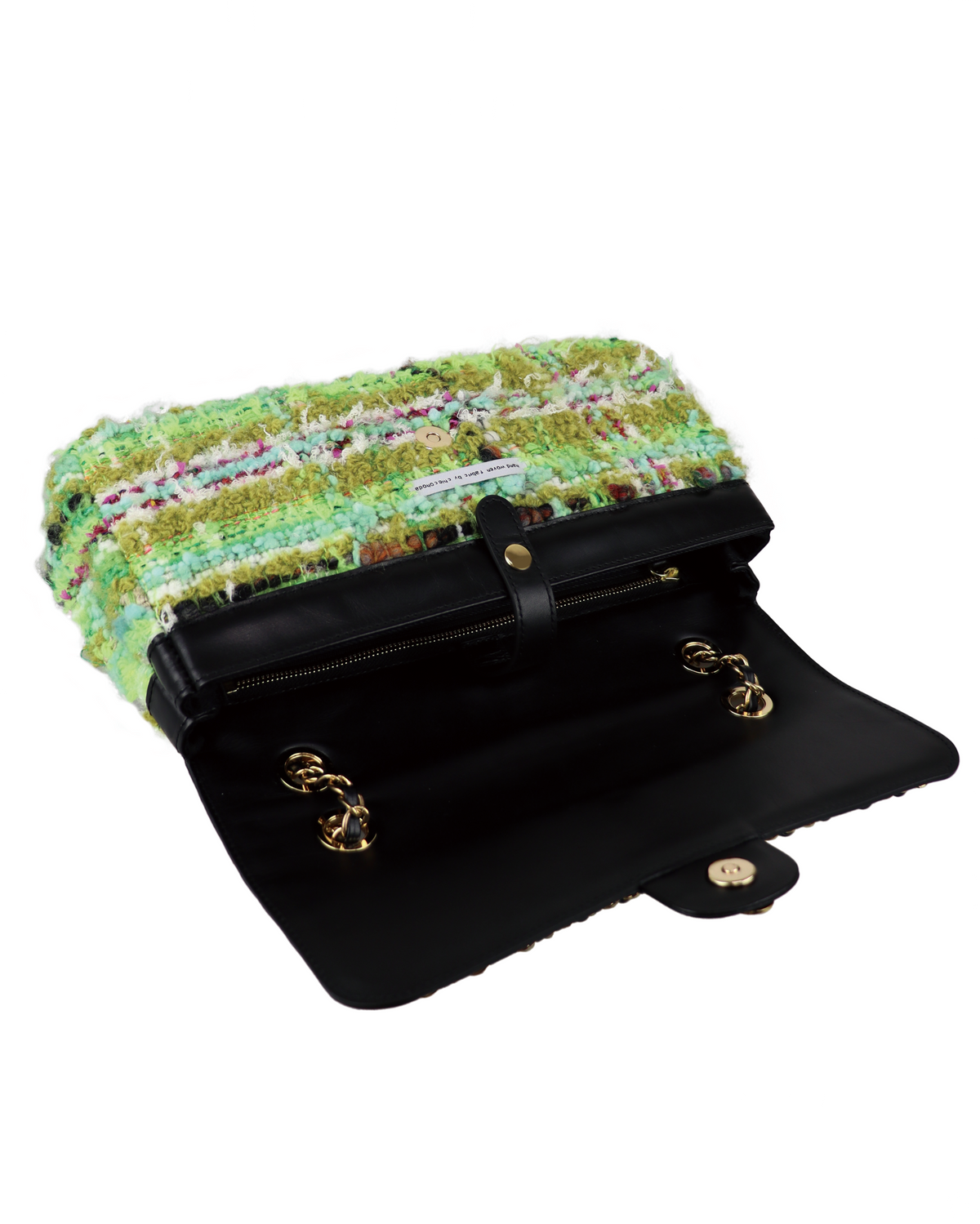 Tweed Chain Bag 30 Hand woven fabric by Chieco hoda