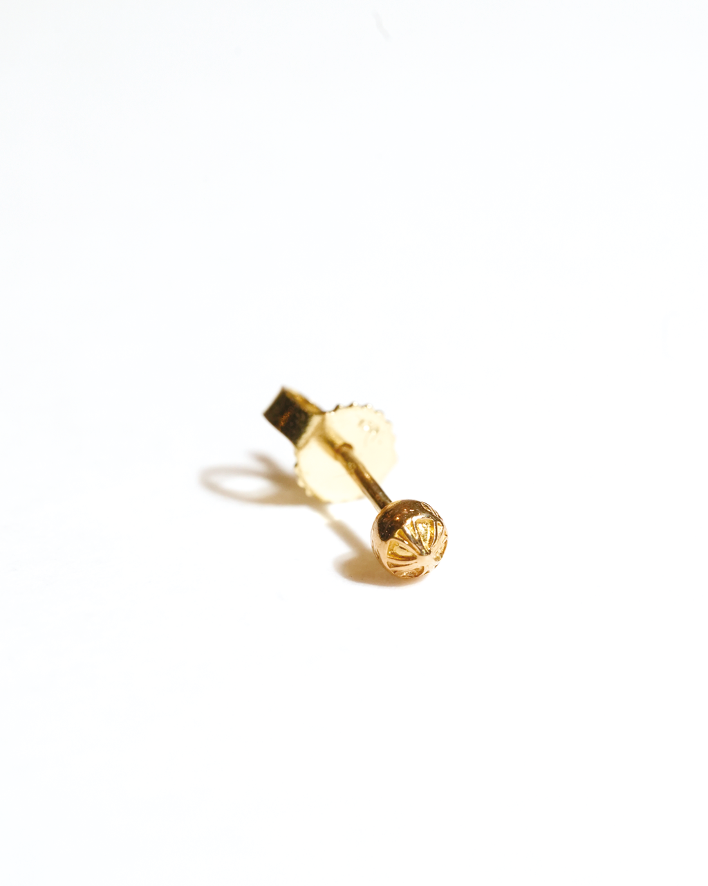 22k Mini Crossball  Stud Earrings