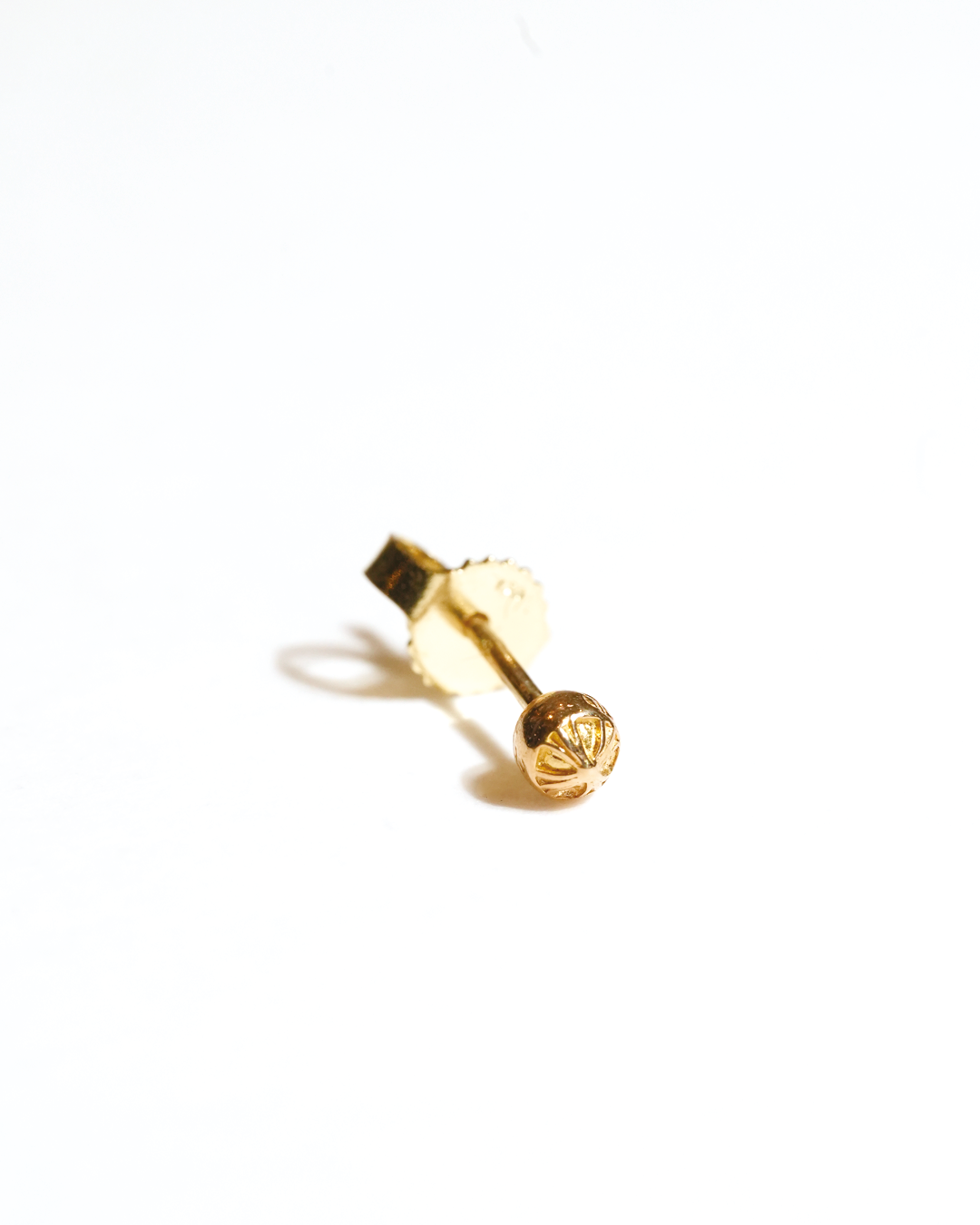22k Mini Crossball  Stud Earrings