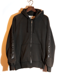 Double Face Zip Logo Hoodie