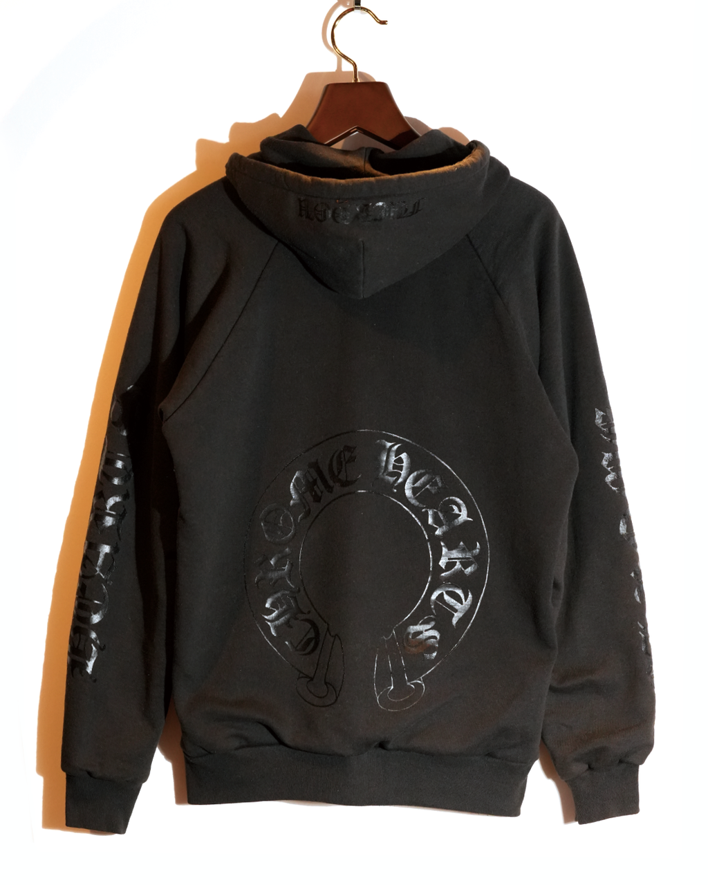 Double Face Zip Logo Hoodie