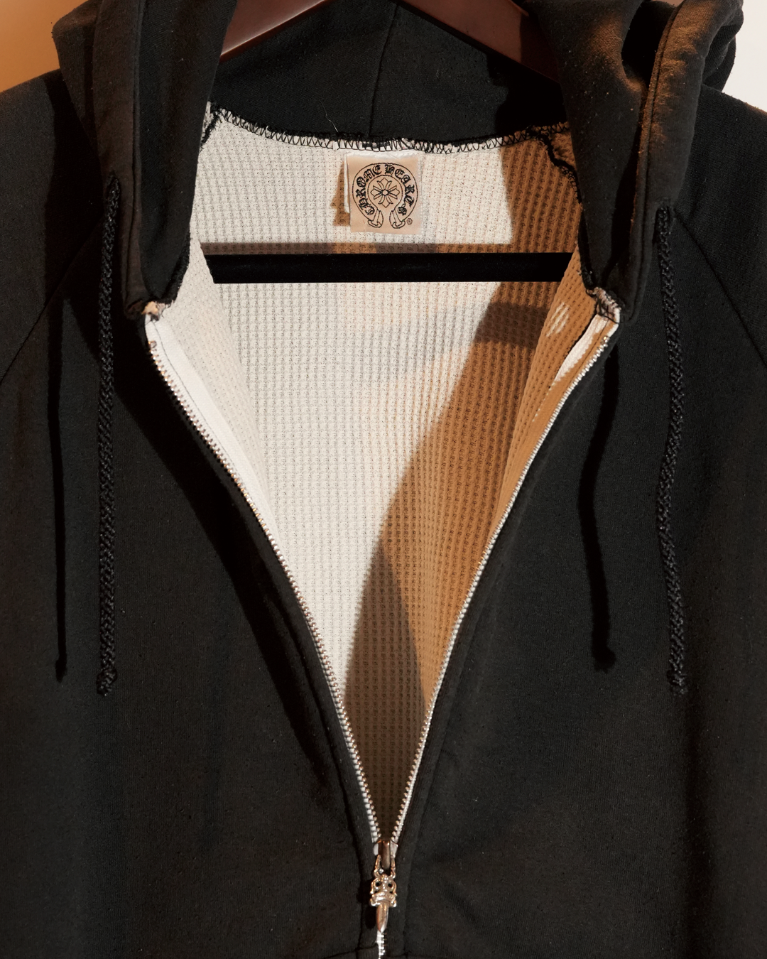 Double Face Zip Logo Hoodie
