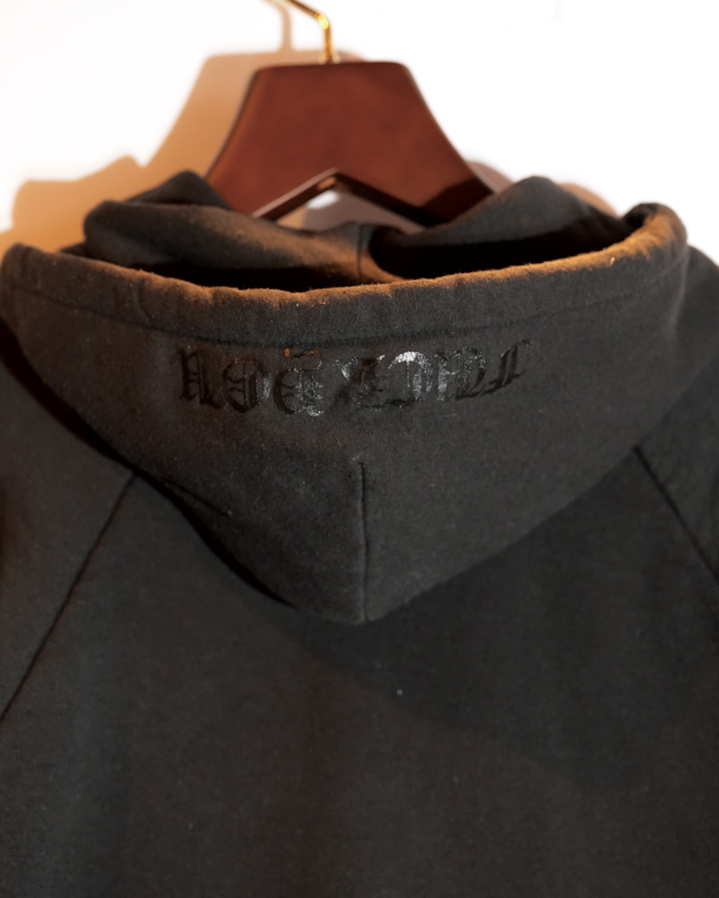 Double Face Zip Logo Hoodie