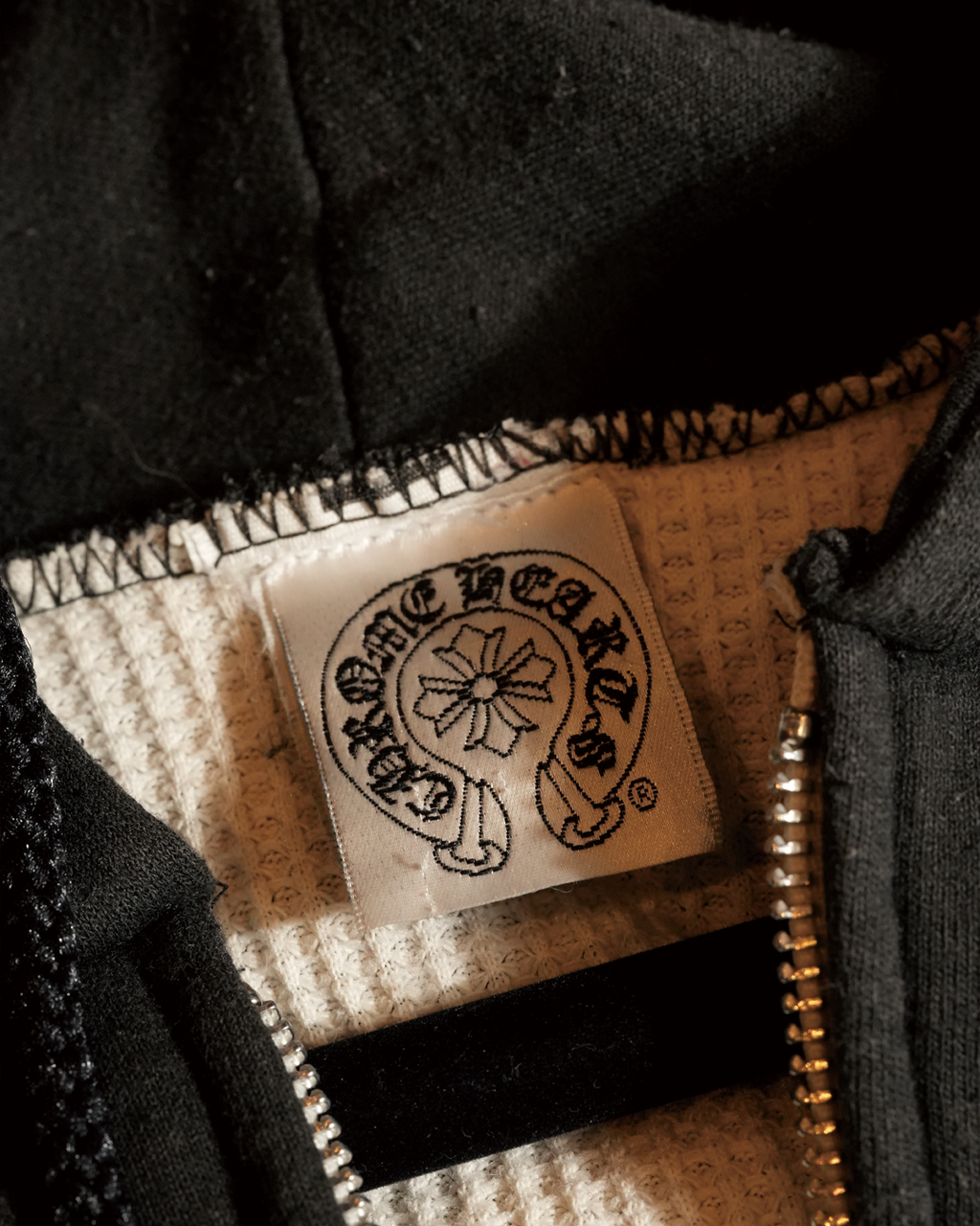 Double Face Zip Logo Hoodie