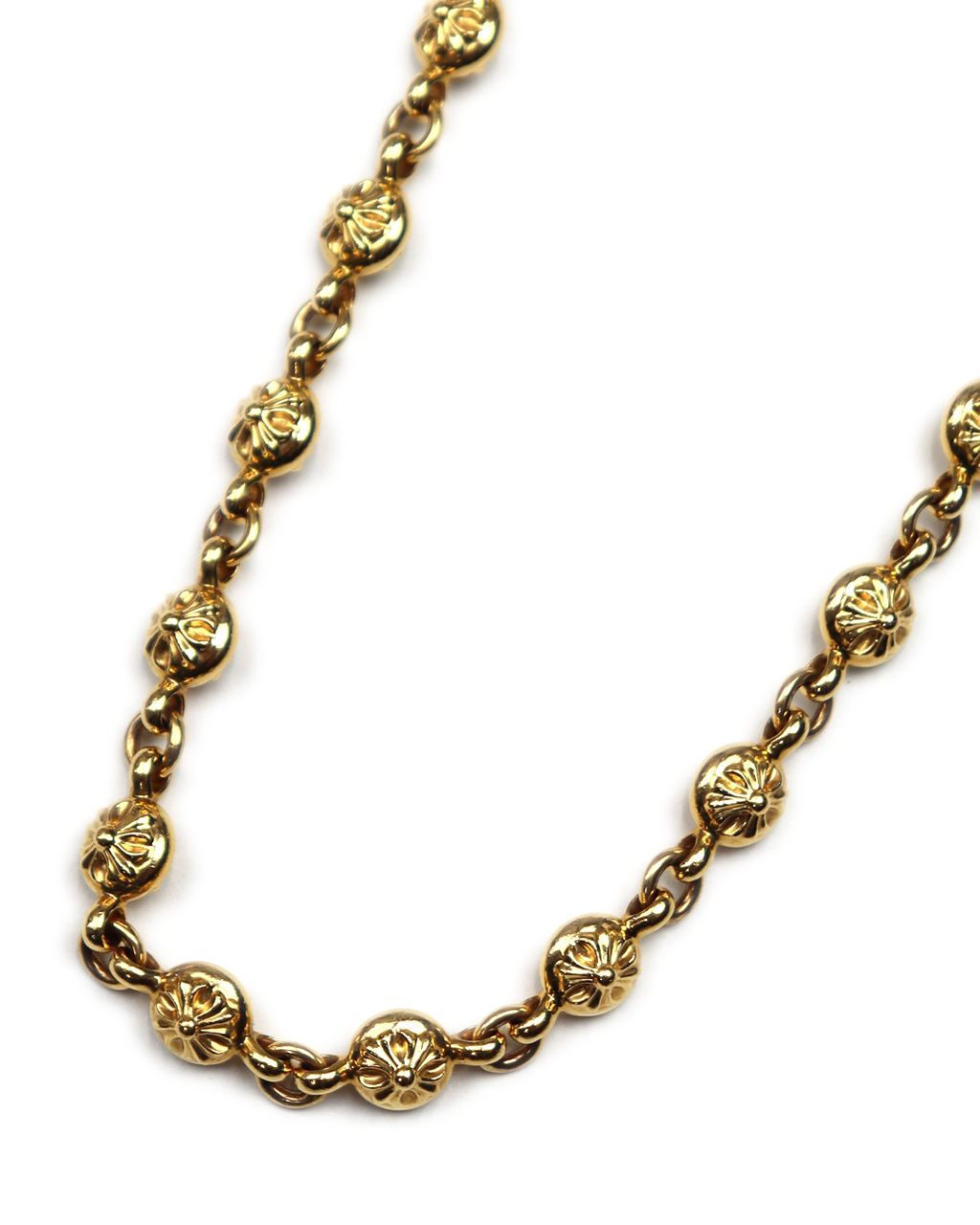 22k 2crip short crossball wallet chain