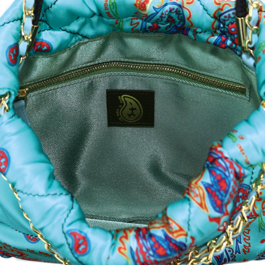 Paisley Silk Chain Pouch