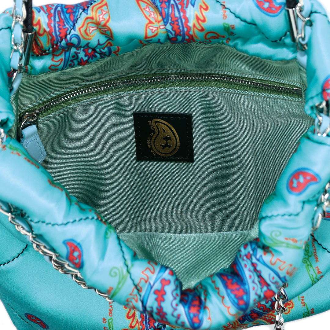 Paisley Silk Chain Pouch
