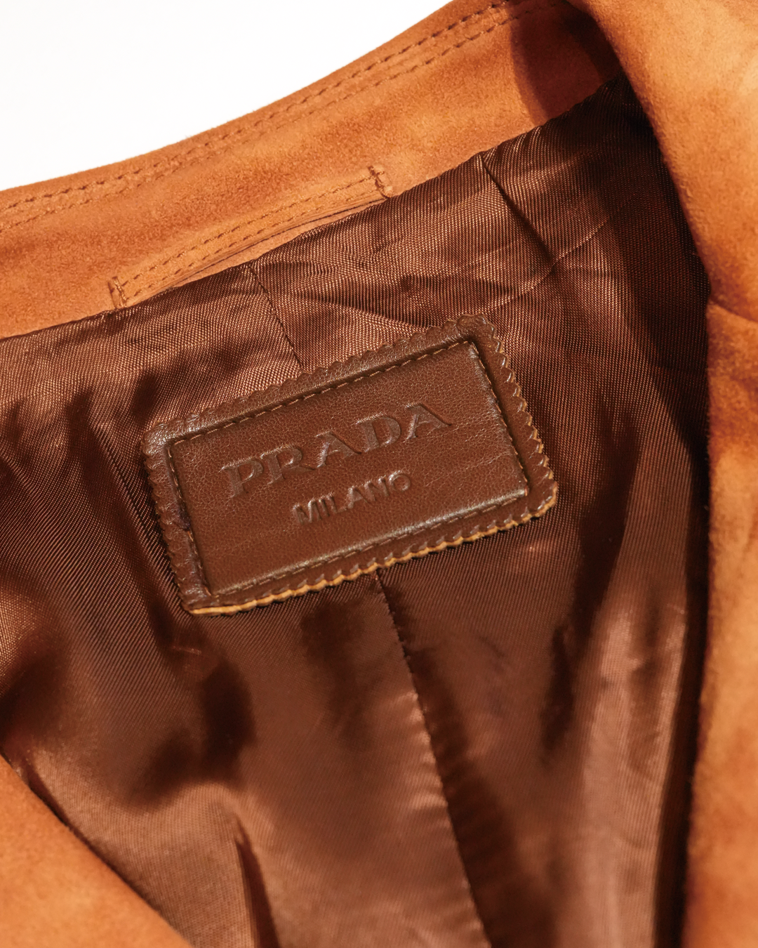 Leather Argyle Patchwork Jacket