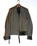 Herringbone Wool Zip Jacket