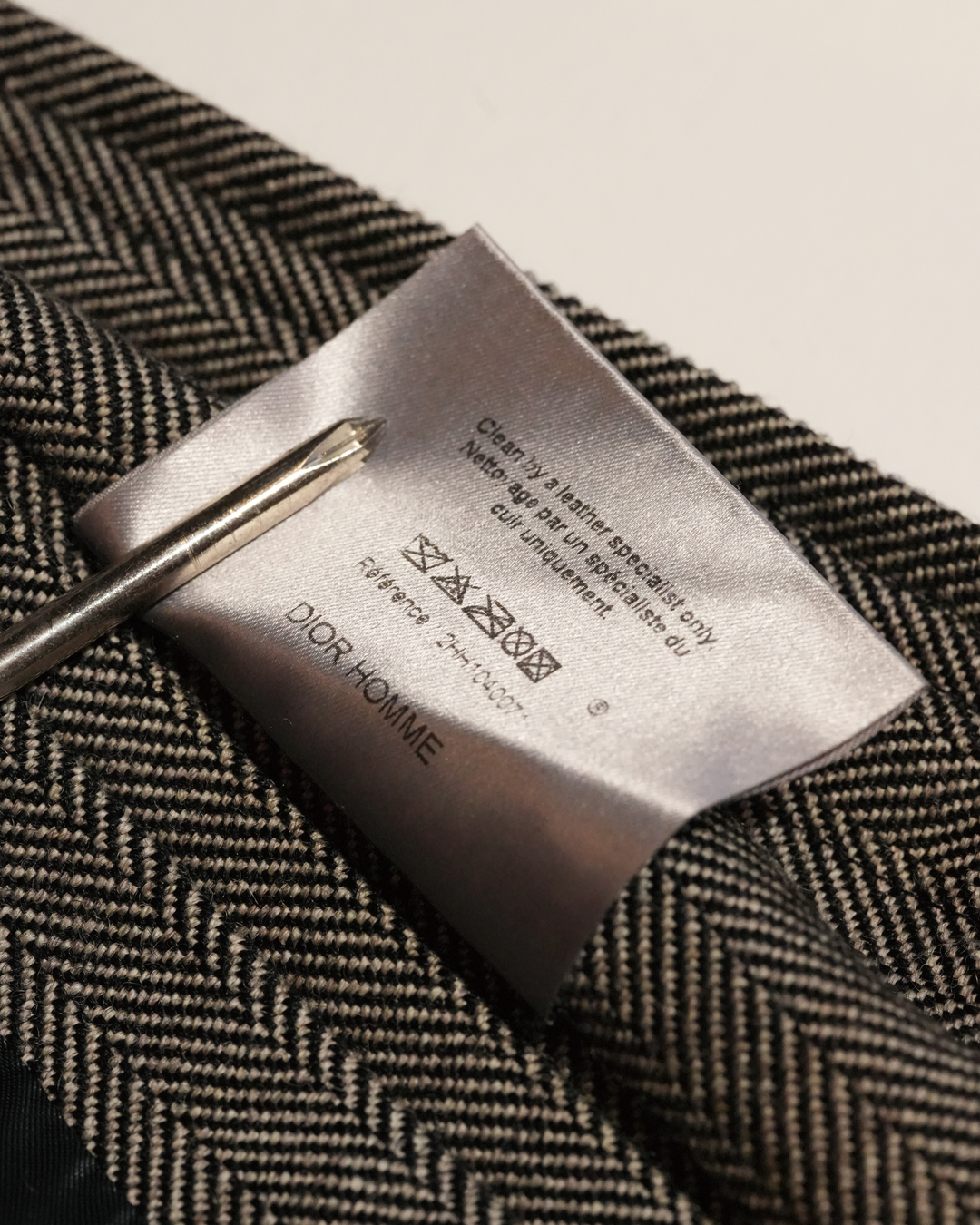 Herringbone Wool Zip Jacket
