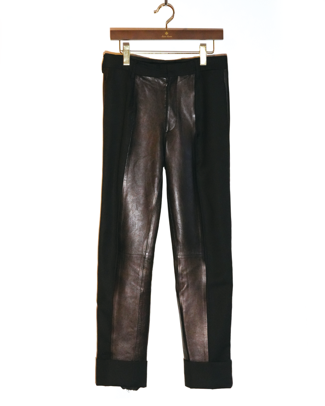 Leather Panel Trousers