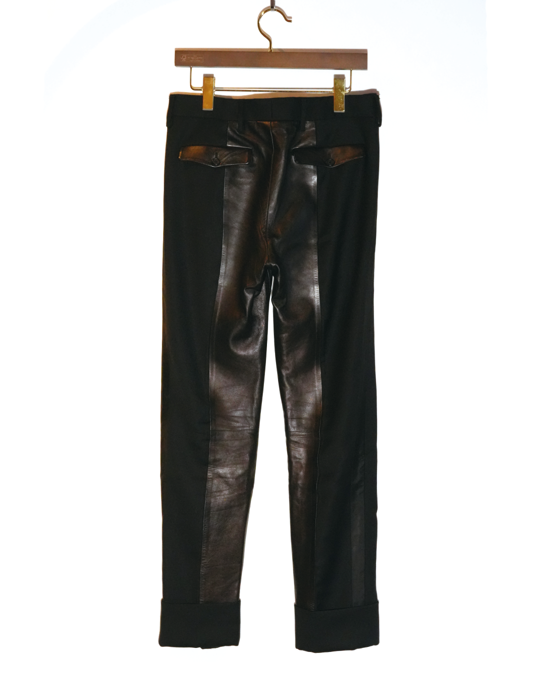 Leather Panel Trousers
