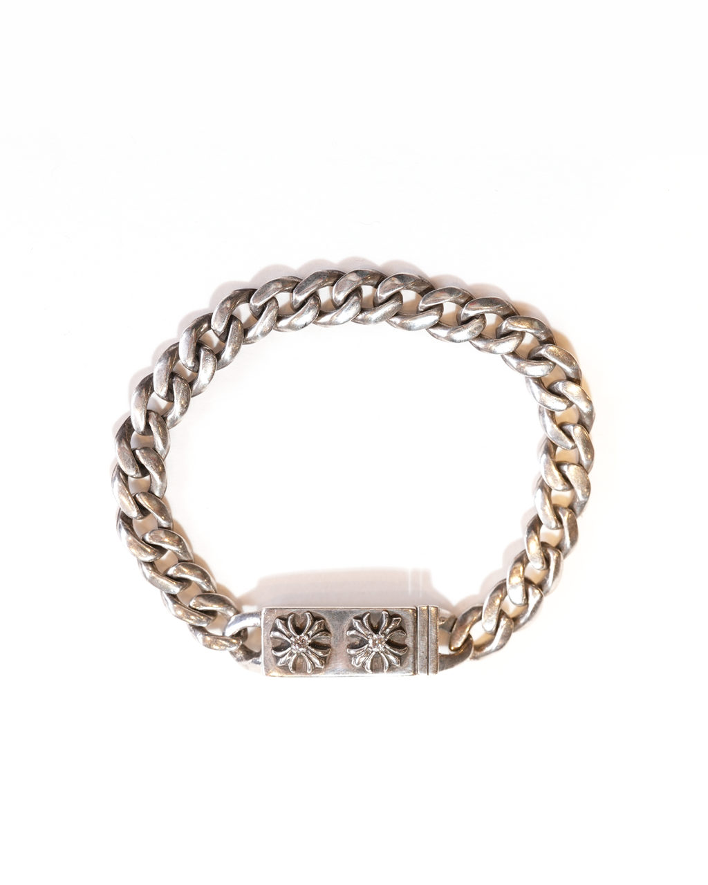 ID Mini Cross with Pave Bracelet