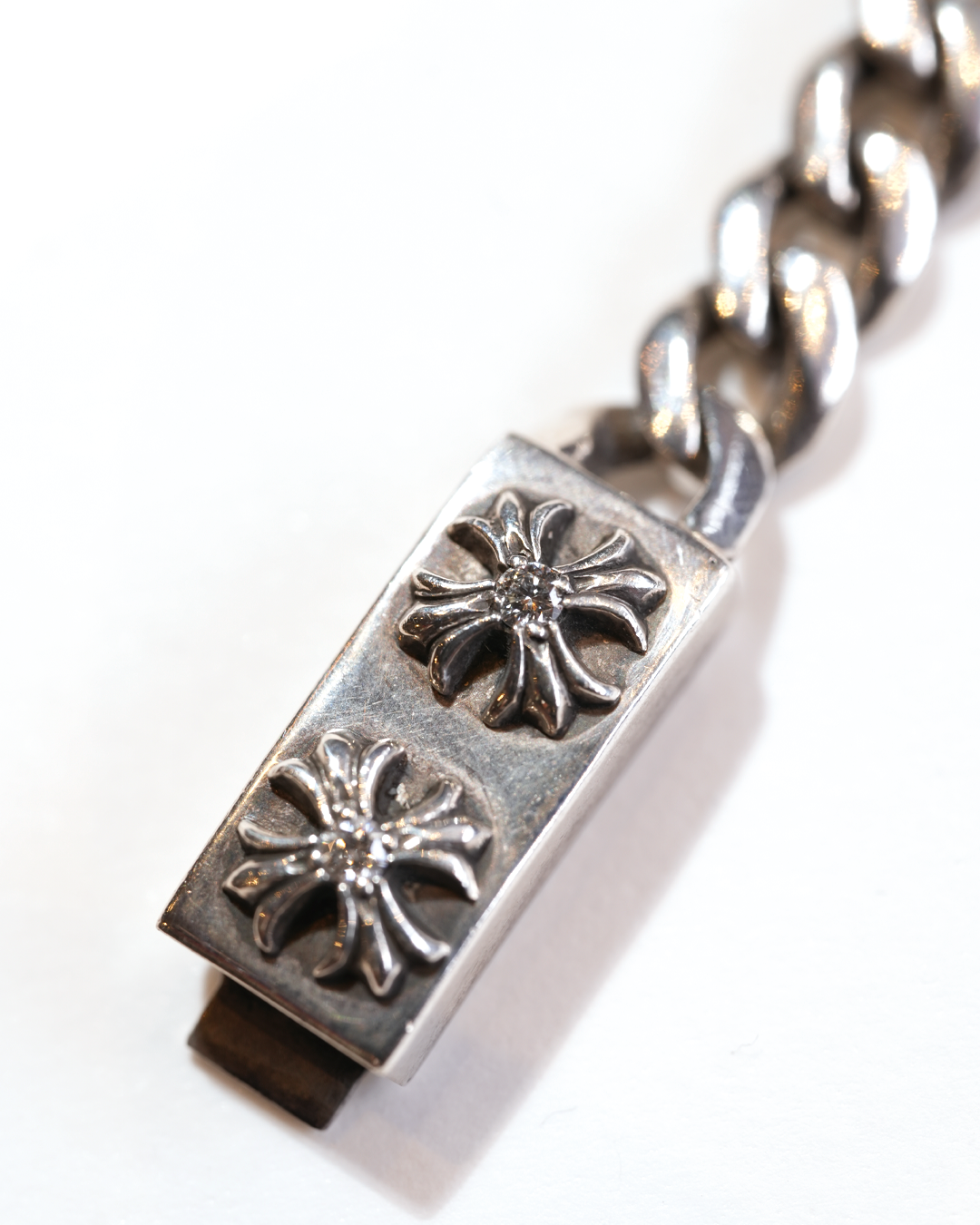 ID Mini Cross with Pave Bracelet