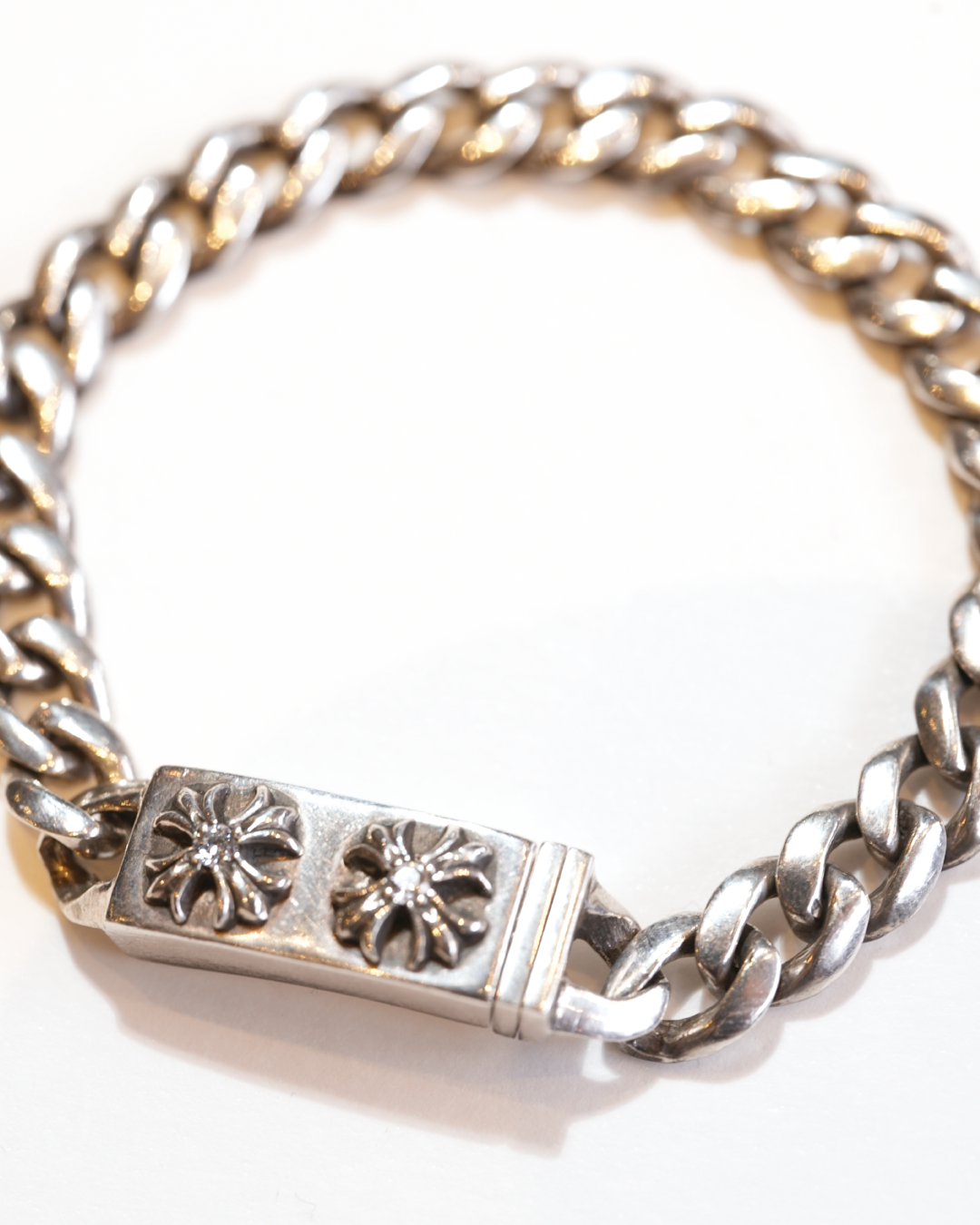 ID Mini Cross with Pave Bracelet