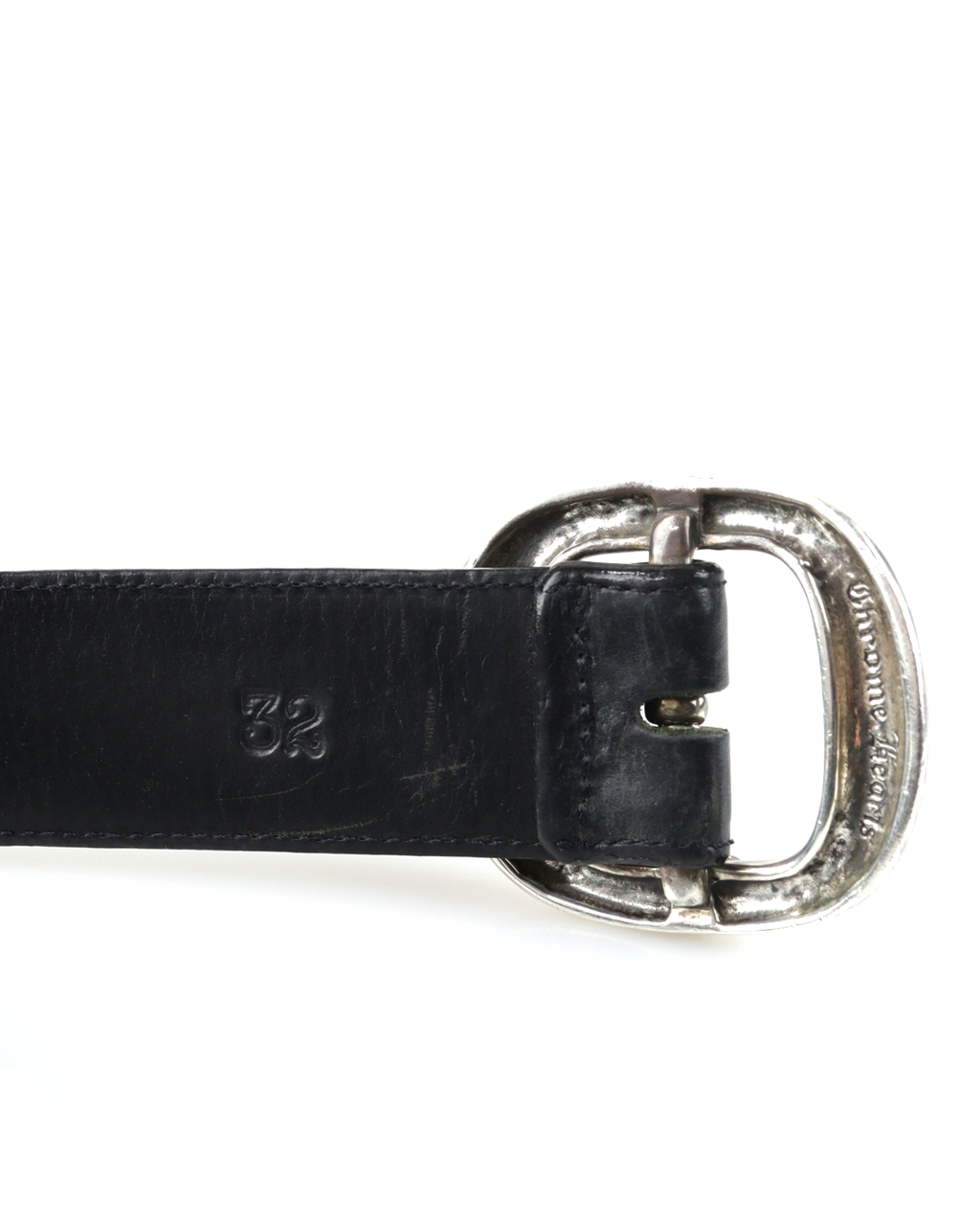 1.5 Gunslinger Crossball Stud Leather Belt