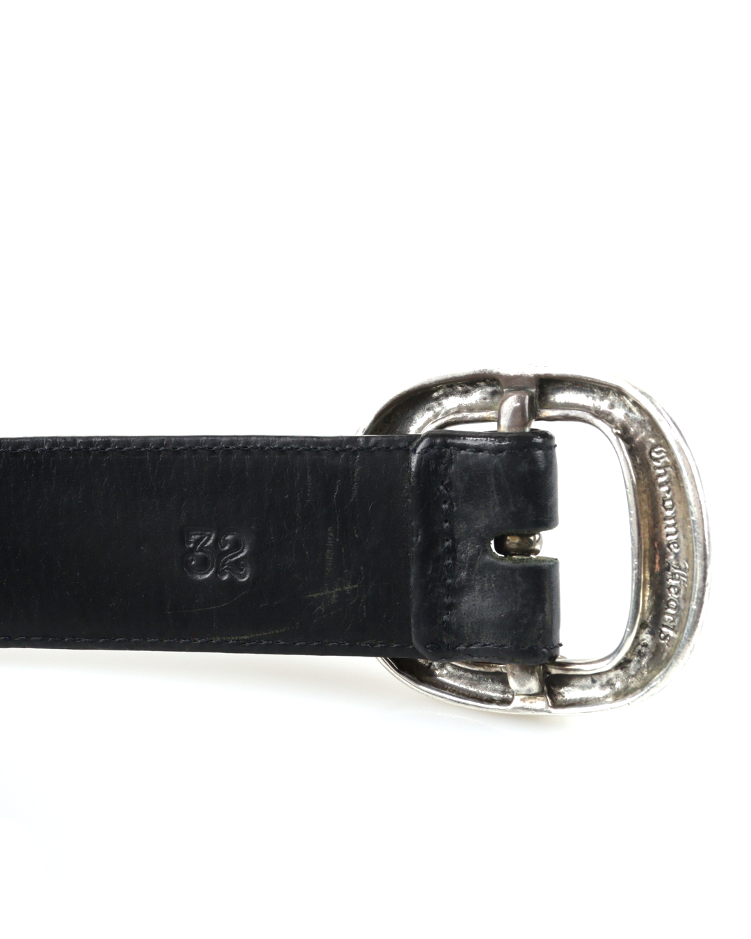 1.5 Gunslinger Crossball Stud Leather Belt