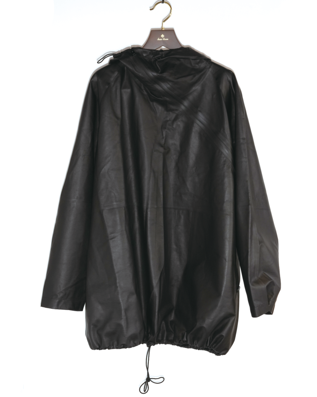 Oversized Leather Pullover Anorak